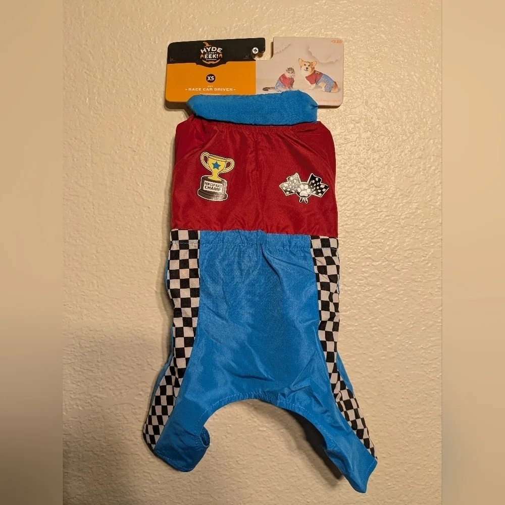 Pet Racing-Themed One Piece by - Red and Blue Nwt